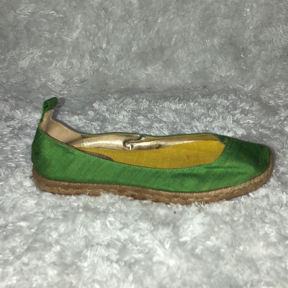 Anne Klein Espadrilles Lime Green Size 8